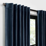 Velvet Blackout Rod Pocket Curtain Panel