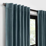 Velvet Blackout Rod Pocket Curtain Panel