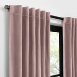 Velvet Blackout Rod Pocket Curtain Panel