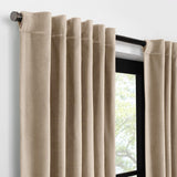 Velvet Blackout Rod Pocket Curtain Panel