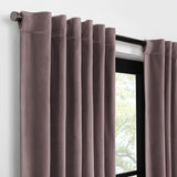 Velvet Blackout Rod Pocket Curtain Panel