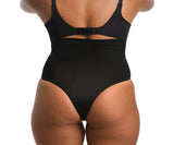 Hi-Waist Thong Back Panty - Plus