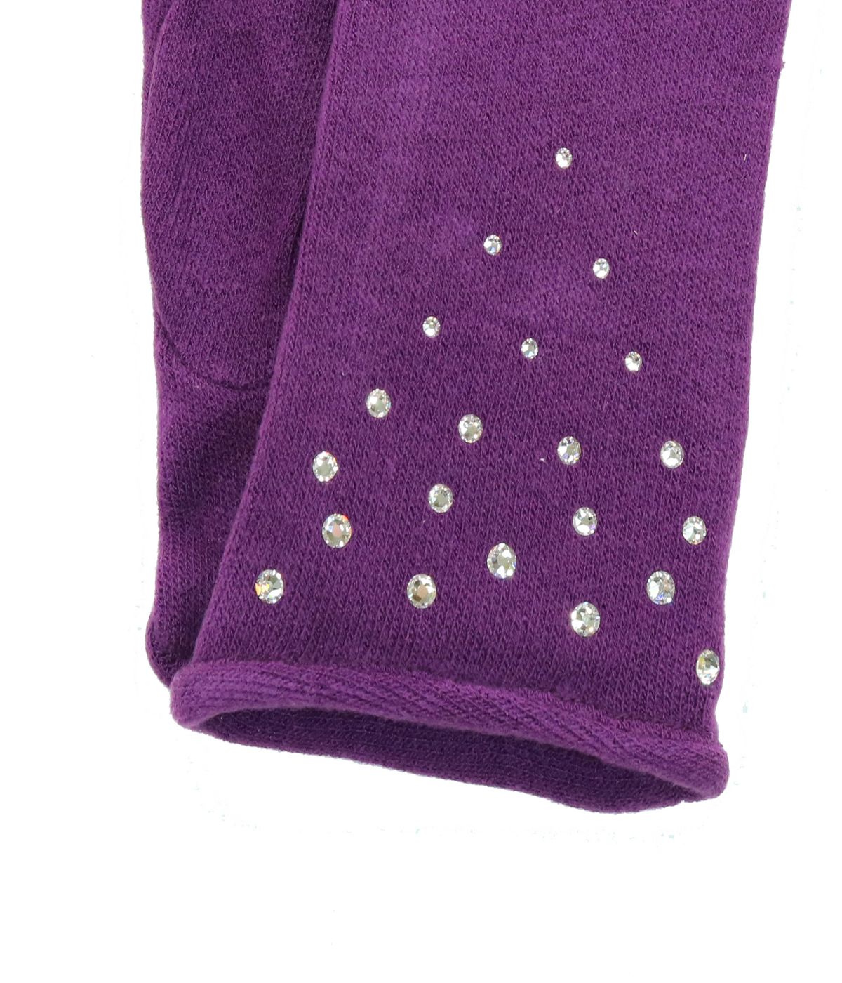 Gloves With Crystal Stones Amethyst