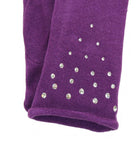 Gloves With Crystal Stones Amethyst