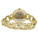 Crystal Chain Link Watch-Bracelet Set Gold