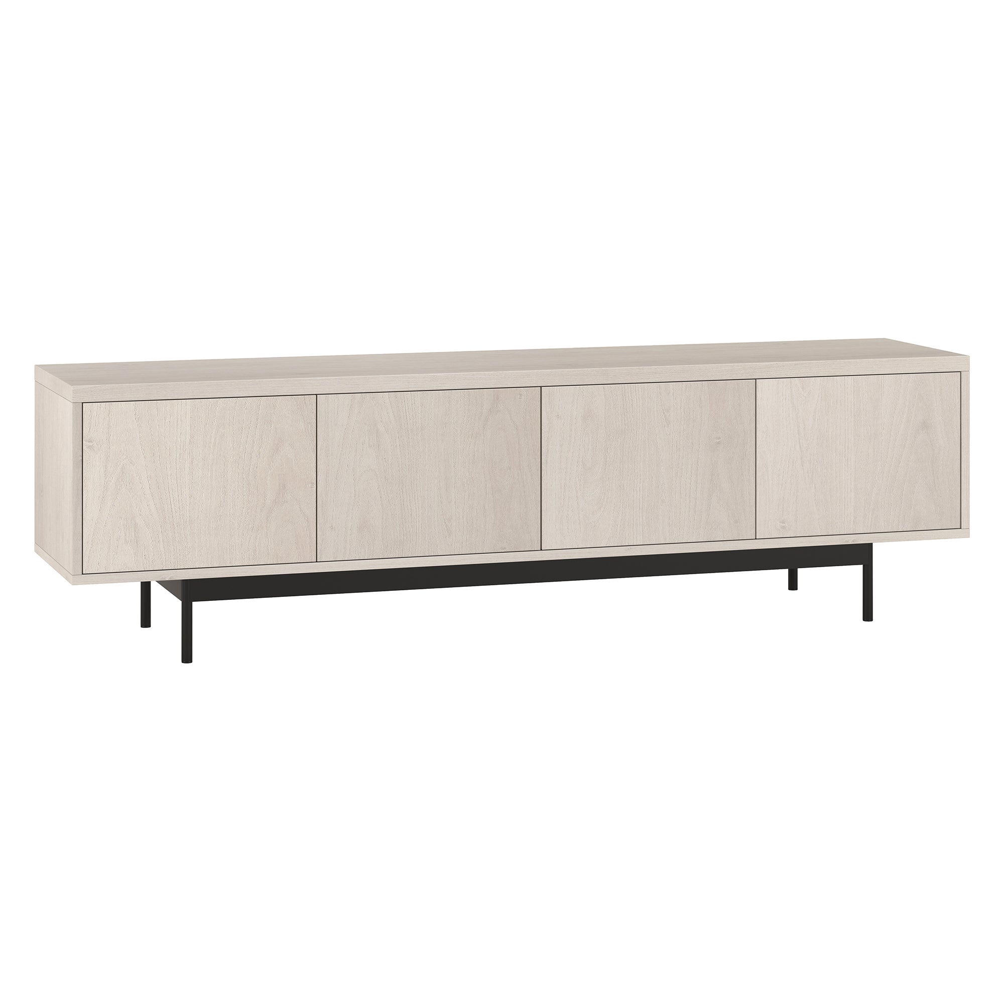 Abington Rectangular TV Stand for TV's up to 75"-Alder White