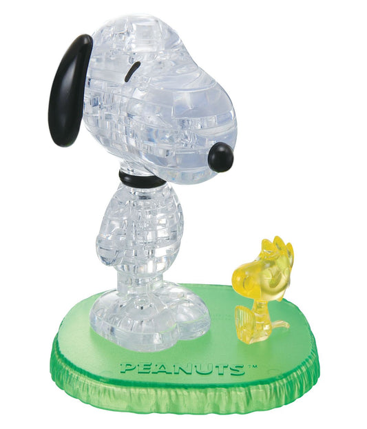 3D Crystal Puzzle - Peanuts Snoopy with Woodstock: 41 Pcs Multi