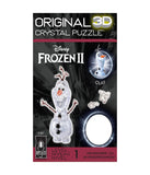 3D Crystal Puzzle - Disney Frozen II - Olaf the Snowman: 39 Pcs Multi