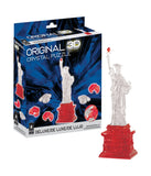 3D Crystal Puzzle - Statue of Liberty: 78 Pcs Clear/Red