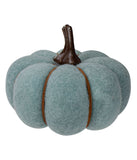 Blue and Brown Fall Harvest Tabletop Pumpkin Blue