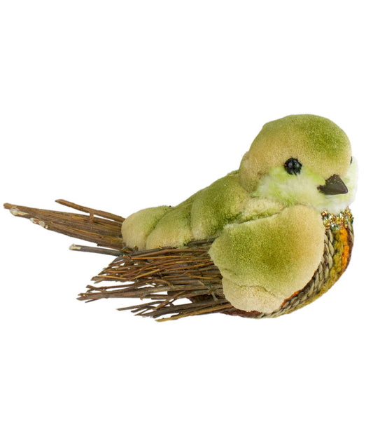 Autumn Harvest Twig Bird Green