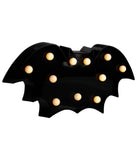 Lighted Black Bat Halloween Marquee Sign