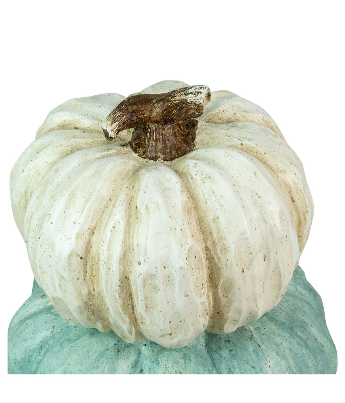 Triple Stacked Pumpkins Thanksgiving Tabletop Decor Orange