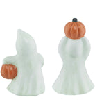 "Happy Halloween" and "Trick or Treat" Ghost Decorations Set of 2