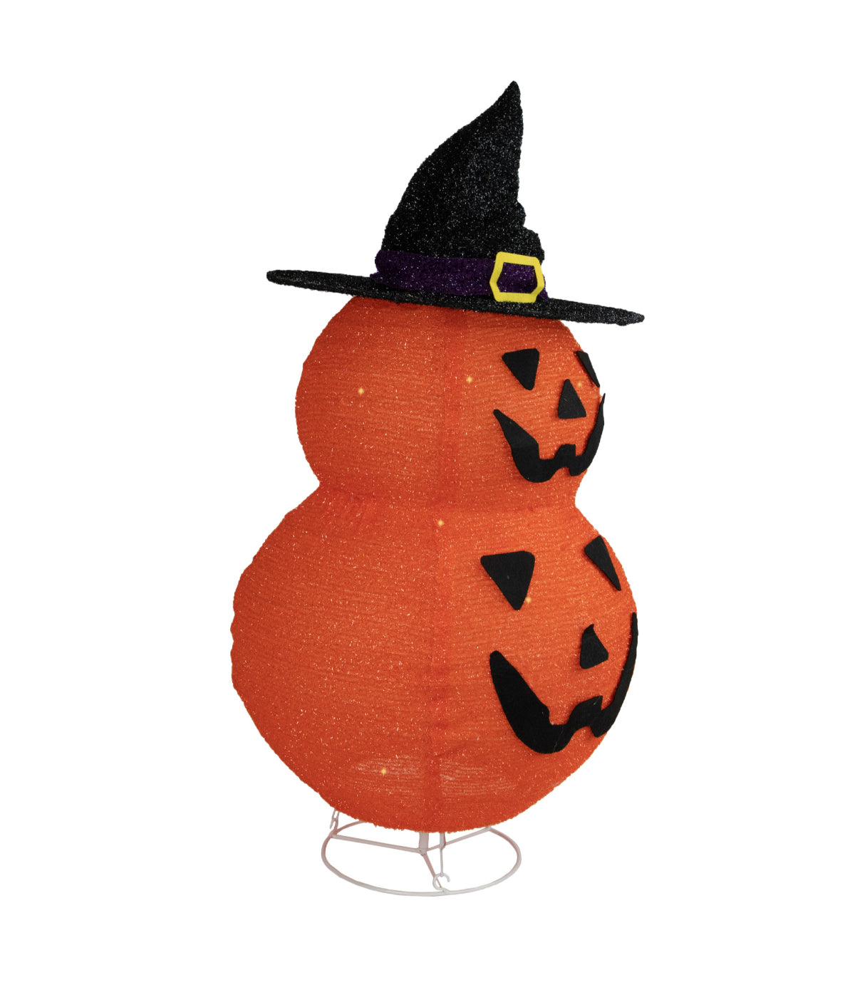 Pop-up Jack-O-Lanterns with Witch's Hat Outdoor Halloween Decoration