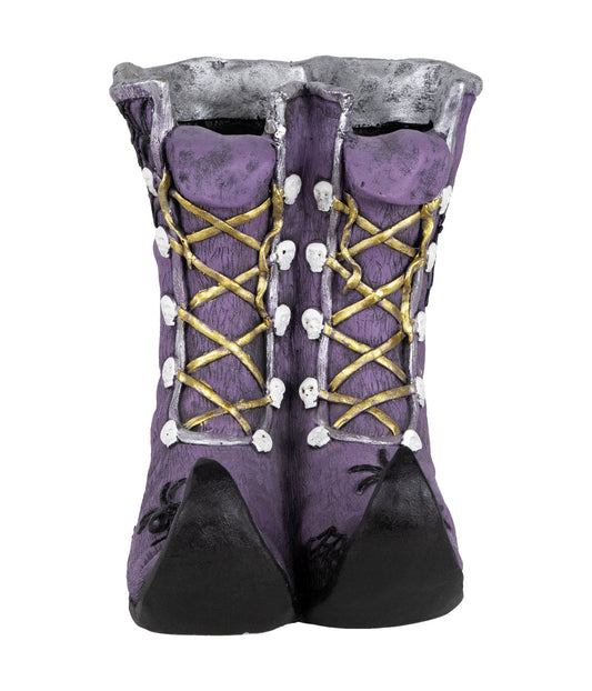 Witch's Boots Ceramic Halloween Decoration