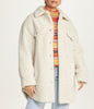  Faux Shearling Shirt Jacket