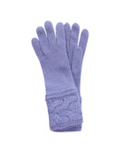 Gloves With Cables On Cuff Dusty Lavander