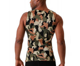 Activewear Camo Print Sleeveless Tank