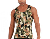 Activewear Camo Print Sleeveless Tank