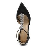 Grandstand T-strap Embellished Pumps