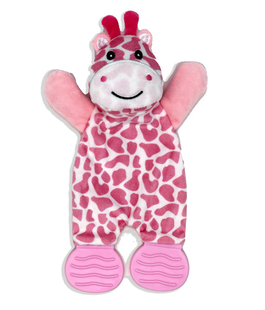 Baby Boys and Baby Girls Bright Teething Activity Toy Pink Giraffe