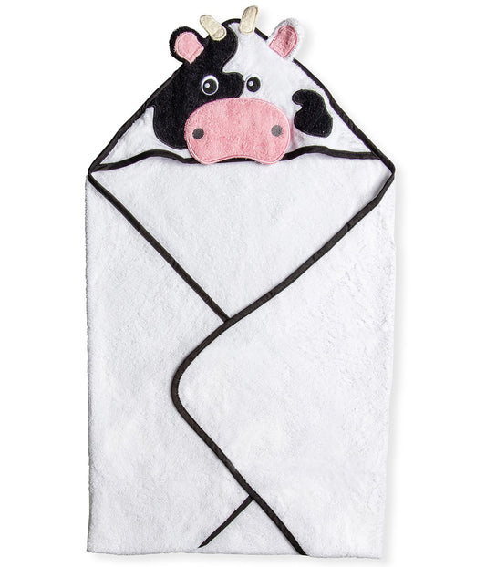 Baby Boys and Girls Animal Hooded Bath Towel Pink Cow