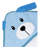 Baby Boys and Girls Bee Hooded Bath Towel Blue Dog