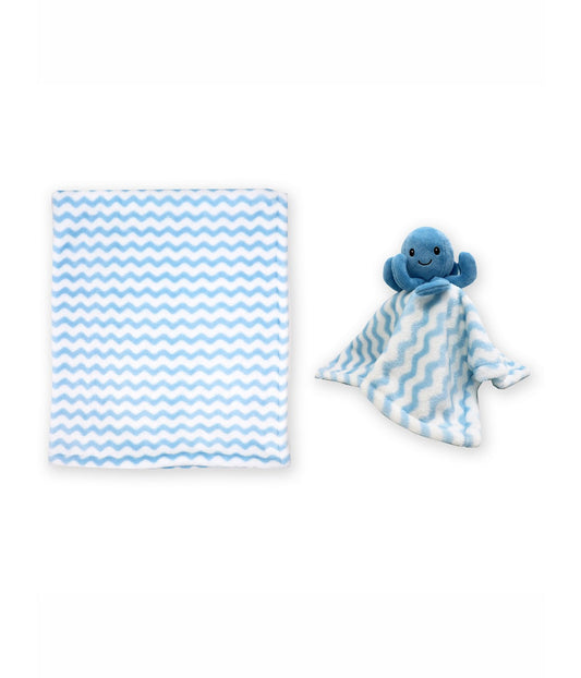 Baby Boys and Baby Girls Blanket with Matching Nunu Blue