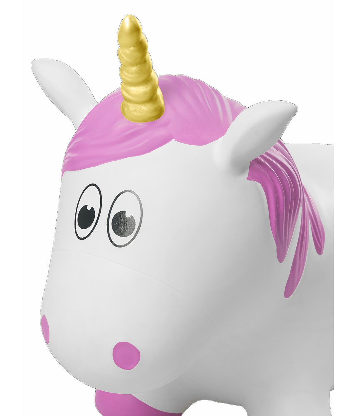 Toddler Inflatable Unicorn Hopper Bounce and Ride-on Toy White Unicorn