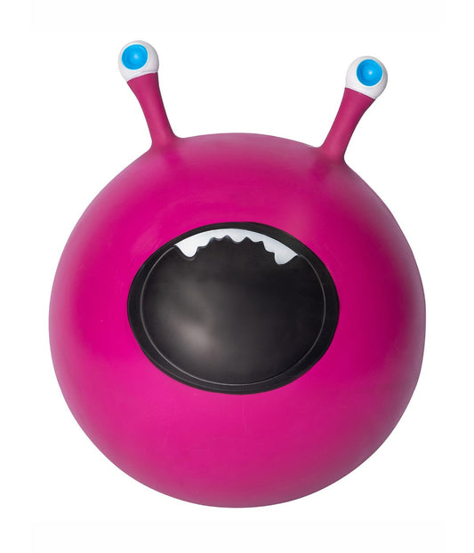 Child Inflatable Monster Ball Bounce and Ride-on Toy Fuchsia Monster