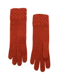 Gloves With Basket Weave Cuff Rust