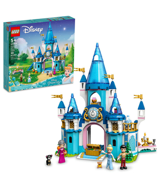 LEGO Disney Cinderella and Prince Charming's Castle 43206 Building Kit (365 Pcs)