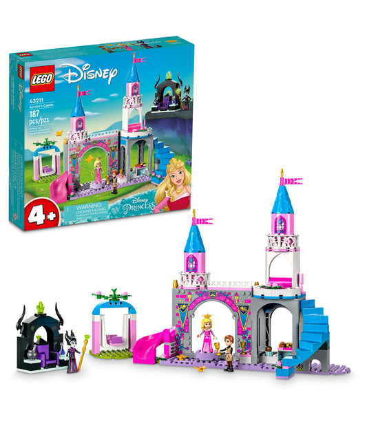 LEGO Disney Aurora's Castle 43211 Building Toy Set (187 Pieces)