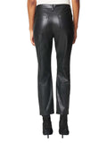 Vegan Leather High Rise Pants