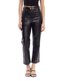 Vegan Leather Rib Cage Pant