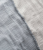 Truly Soft Two-Toned Organic Throw Blanket Blue