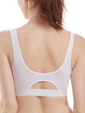 Cotton Solid Scoop Bralette