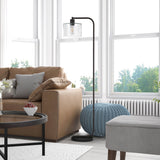 Cadmus 57" Tall Floor Lamp with Seeded Glass Shade