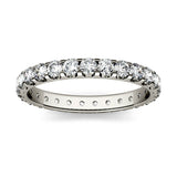 Charles & Colvard 0.96cttw Moissanite Eternity Band in 14k White Gold