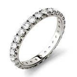 Charles & Colvard 0.96cttw Moissanite Eternity Band in 14k White Gold