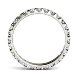 Charles & Colvard 0.96cttw Moissanite Eternity Band in 14k White Gold