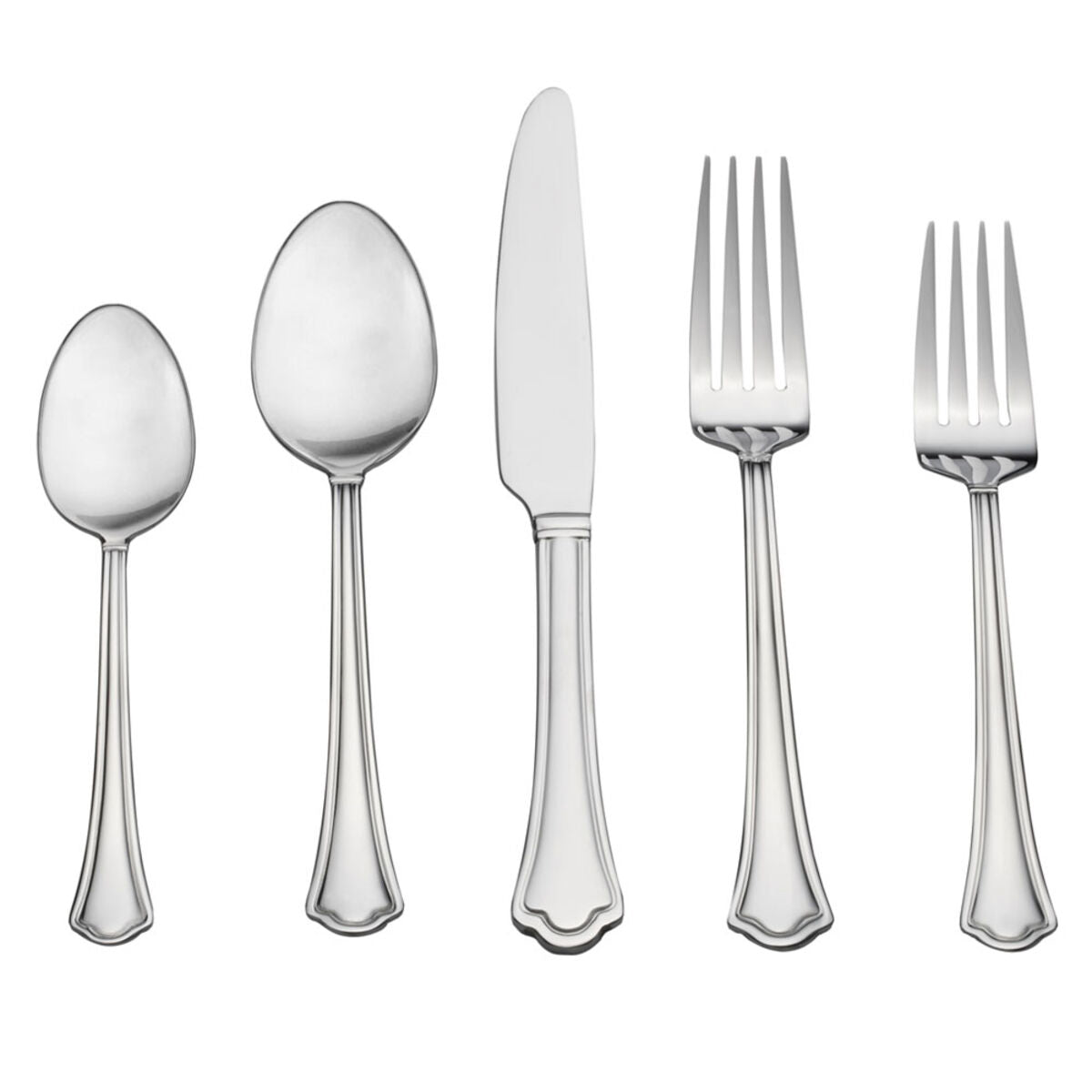 Capri Frost 53 Piece Flatware Set, Service for 8