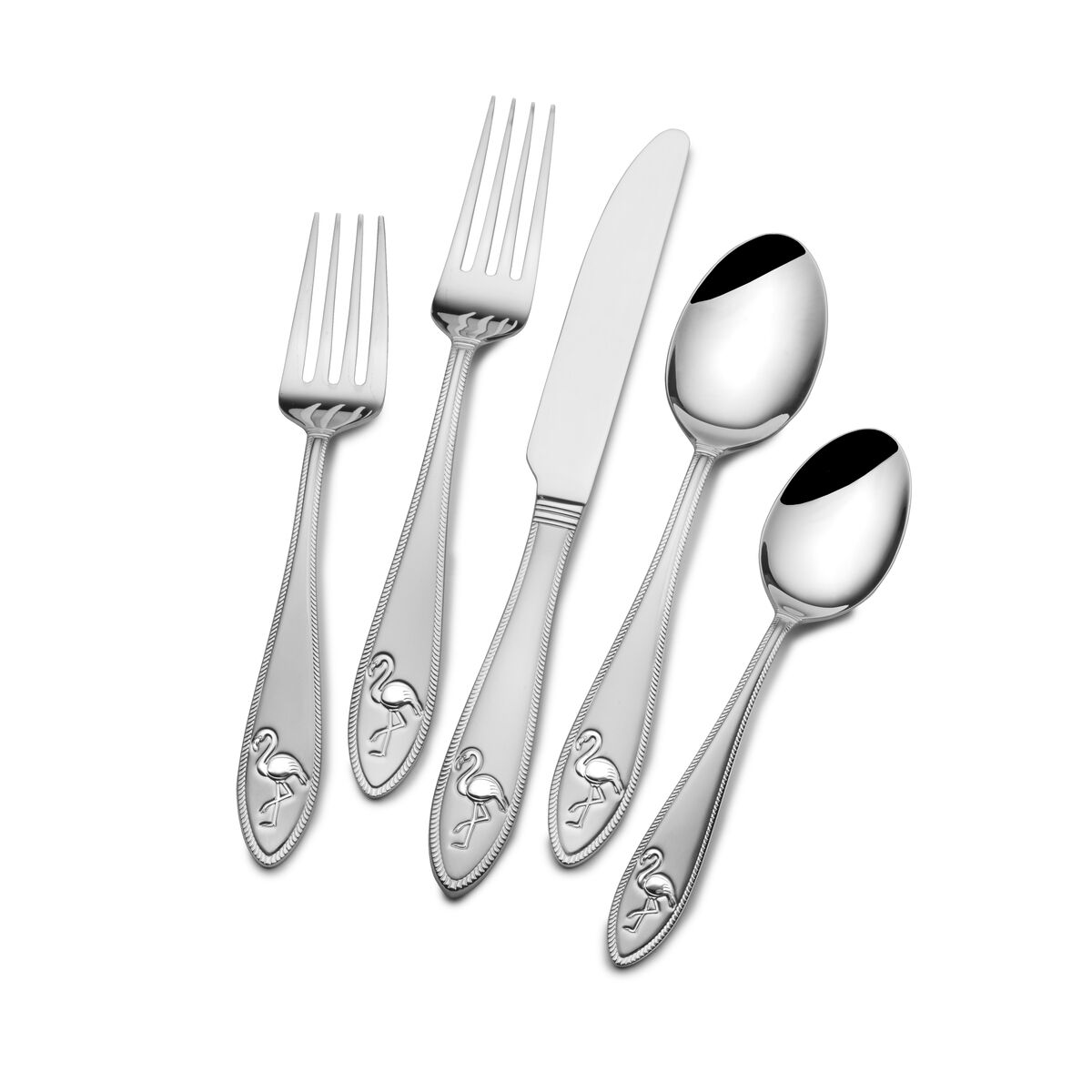 Flamingo 20 Piece Stainless Steel Flatware Set, Service for 4