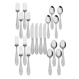 Flamingo 20 Piece Stainless Steel Flatware Set, Service for 4