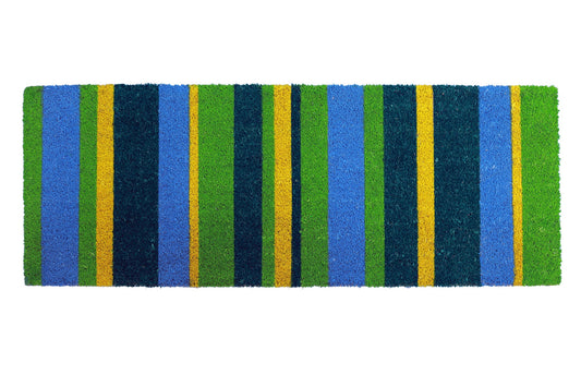 Green Stripes Doormat