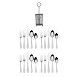 Salisbury Satin 20 Piece Flatware Set with Caddy, Service for 4