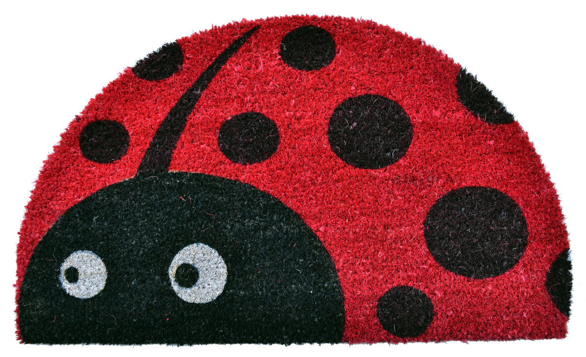 Half Round Ladybug Doormat