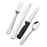 Simplicity 16 Piece Flatware Set with Steak Knives, Service for 4