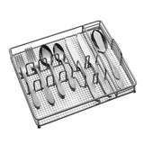 Mirage Frost 42 Piece Flatware Set with Caddy, Service fior 8